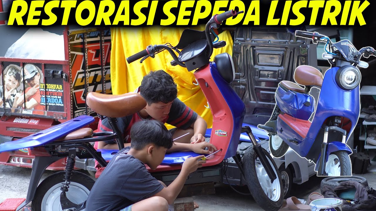 TAMPILAN BARU SELIS DIMAS!! FINISH MODIF SEPEDA LISTRIK DIMAS MAKIN GAGAH..