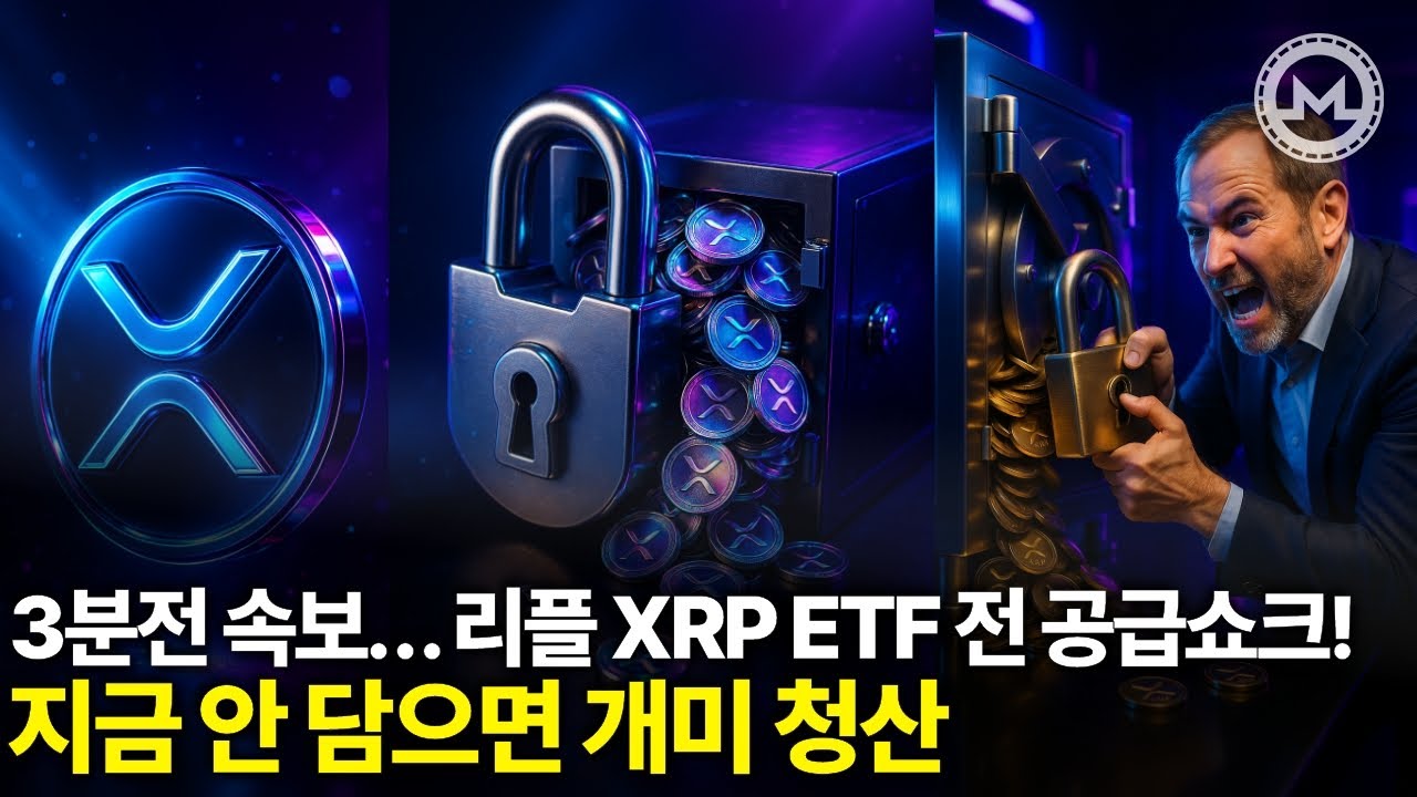 긴급속보 리플XRP ETF 전 공급쇼크… 개미 청산
