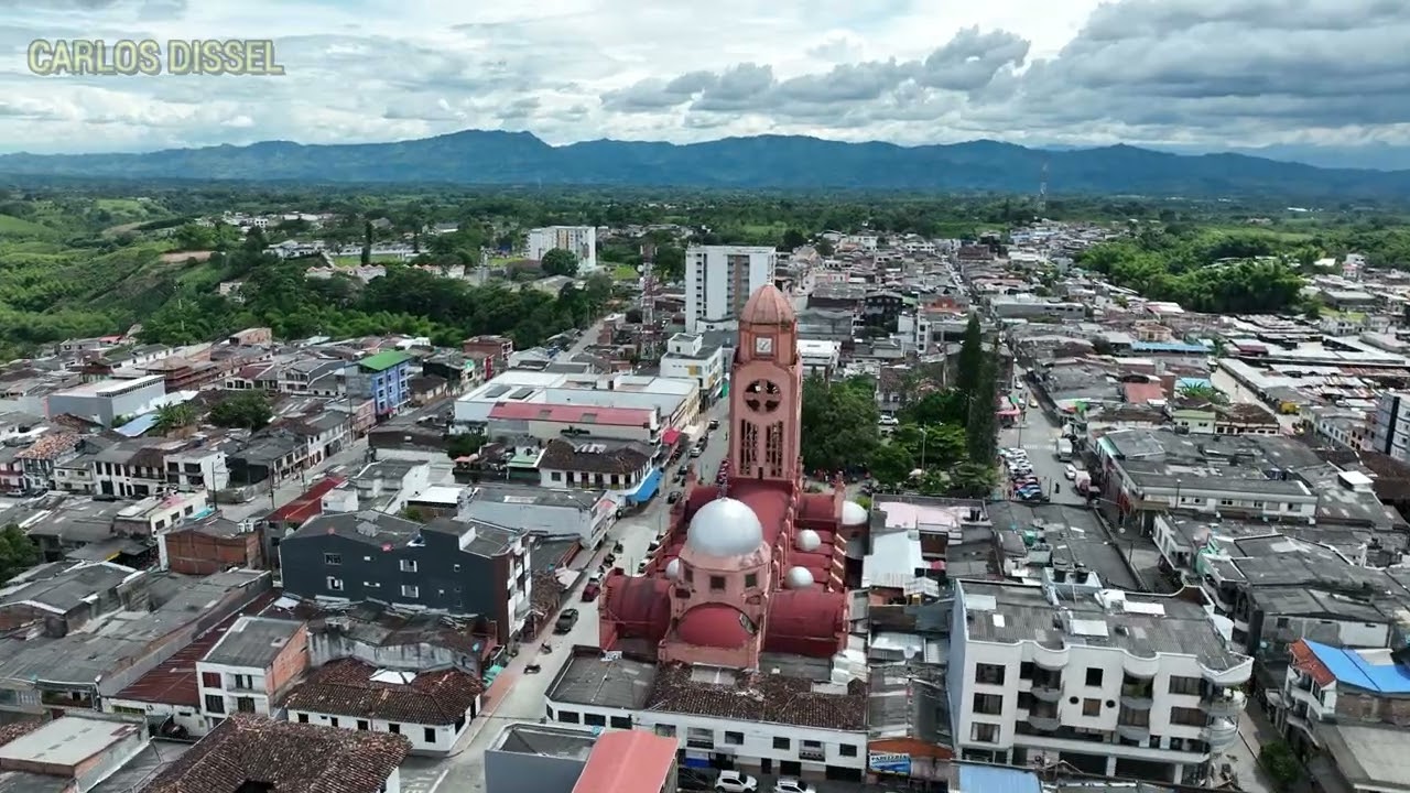 Quimbaya Municipio del Quindío Colombia, Drone 4K