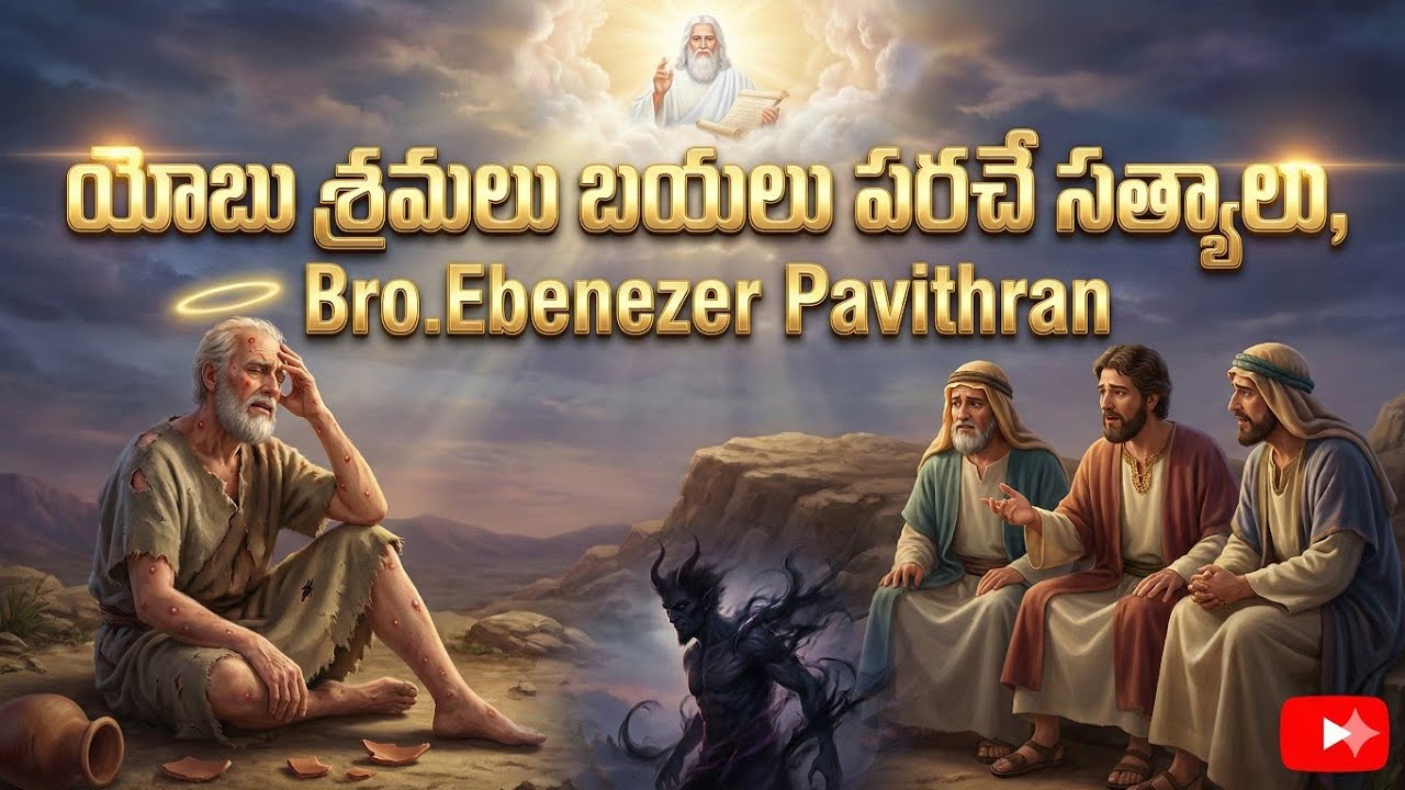 యోబు శ్రమలు బయలు పరచే సత్యాలు || Bro. Ebenezer Pavithran|| Christian Assembly Yemmiganur || 08.02.26