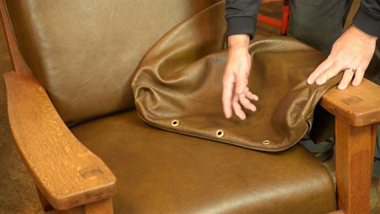 Vent / Venting Leather Upholstery Cushions with Brass Grommets  Ventilators Upholster cushions