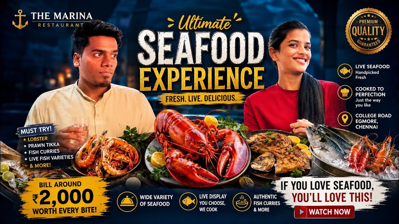 The Marina Restaurant Nungambakkam🔥-vishwa’s explore❤️