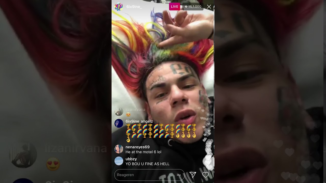 6ix9ine Instagram live - 18/2/2018
