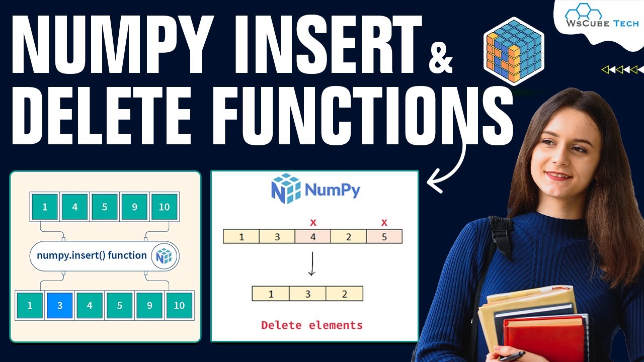 NumPy Insert and Delete Arrays Functions - complete Numpy Tutorial 2023