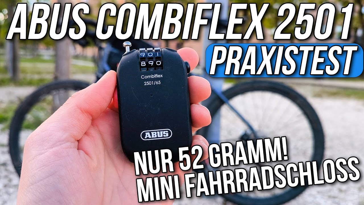 ABUS Combiflex 2501 Test & Erfahrungen 🚲👉 leichtes Mini-Fahrradschloss