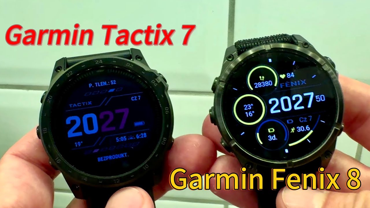 Garmin Tactix 7 mip vs Garmin Fenix 8 amoled 