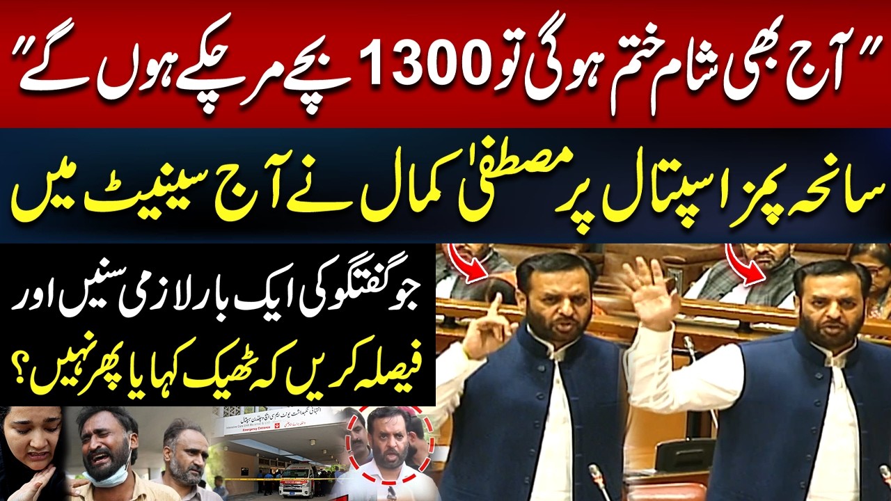 PIMS Tragedy: Mustafa Kamal&rsquo;s Shocking Senate Remarks | Listen & Decide | Viral Speech | Hum News