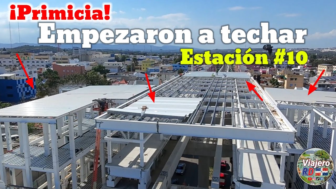 ¡Primicia! Empezaron a techar la estación #10 en Av. Las Carreras de Santiago.
