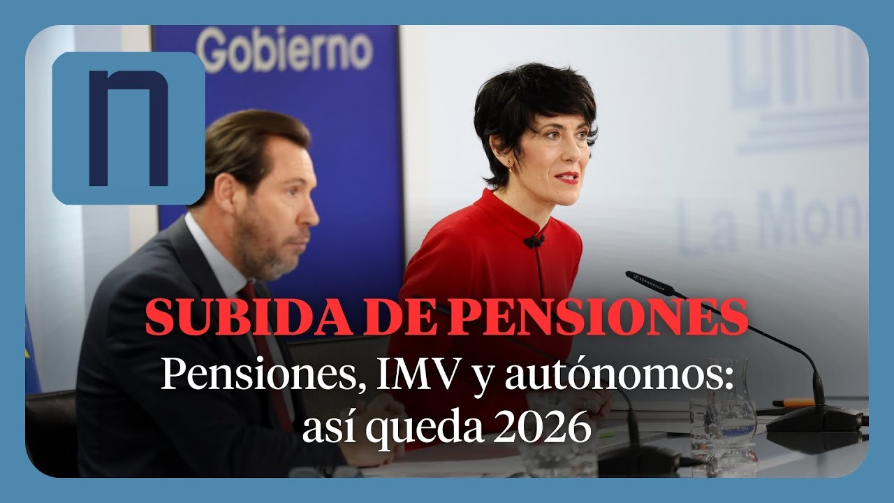 Elma Saiz anuncia la SUBIDA DE PENSIONES y del IMV, y se mantienen las CUOTAS de AUTÓNOMOS