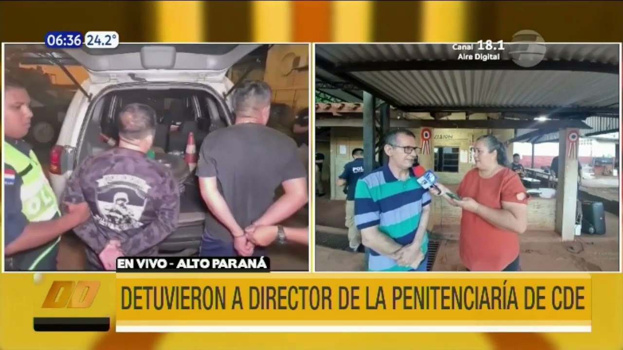 Detuvieron al director de la penitenciaría de CDE