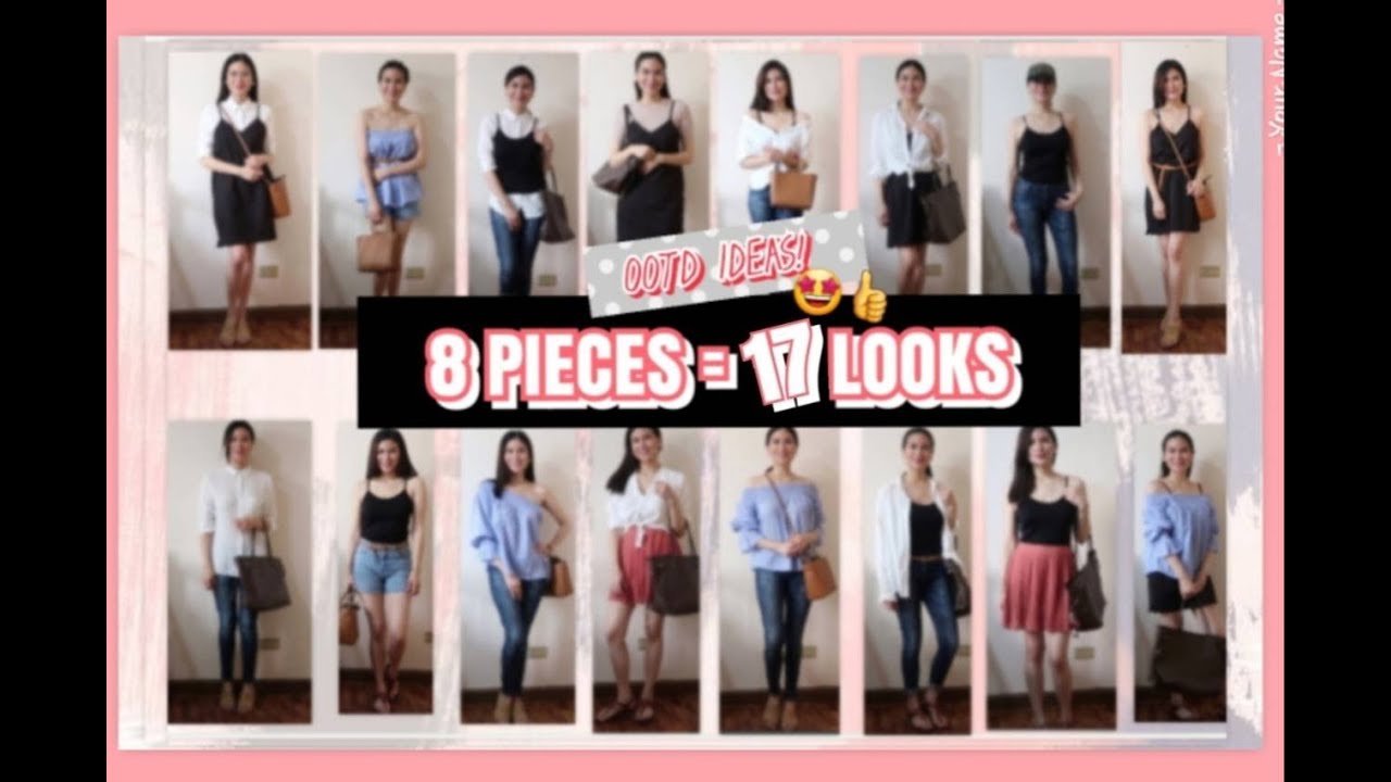 HOW TO MIX & MATCH BASIC CLOTHES + 17 OOTD IDEAS! (PHILIPPINES) For Casual, Work and Street Style)