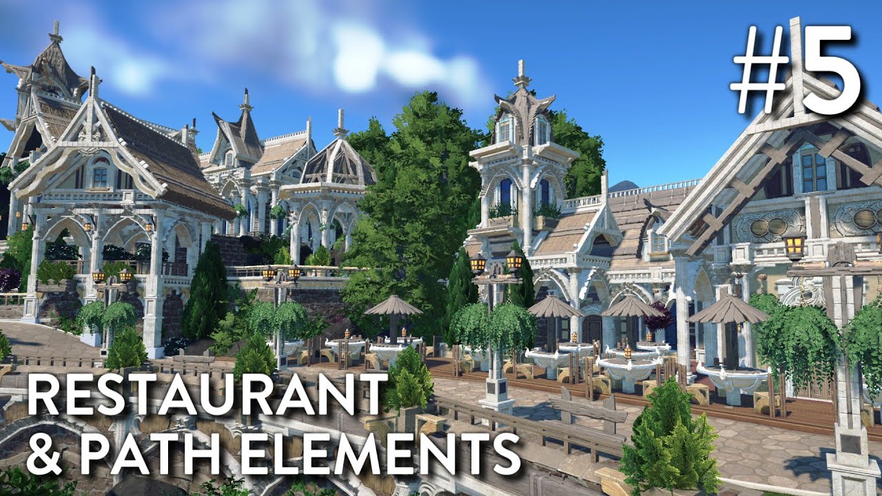 Planet Coaster: Alfheim (Part 5) - Restaurant & Path Elements