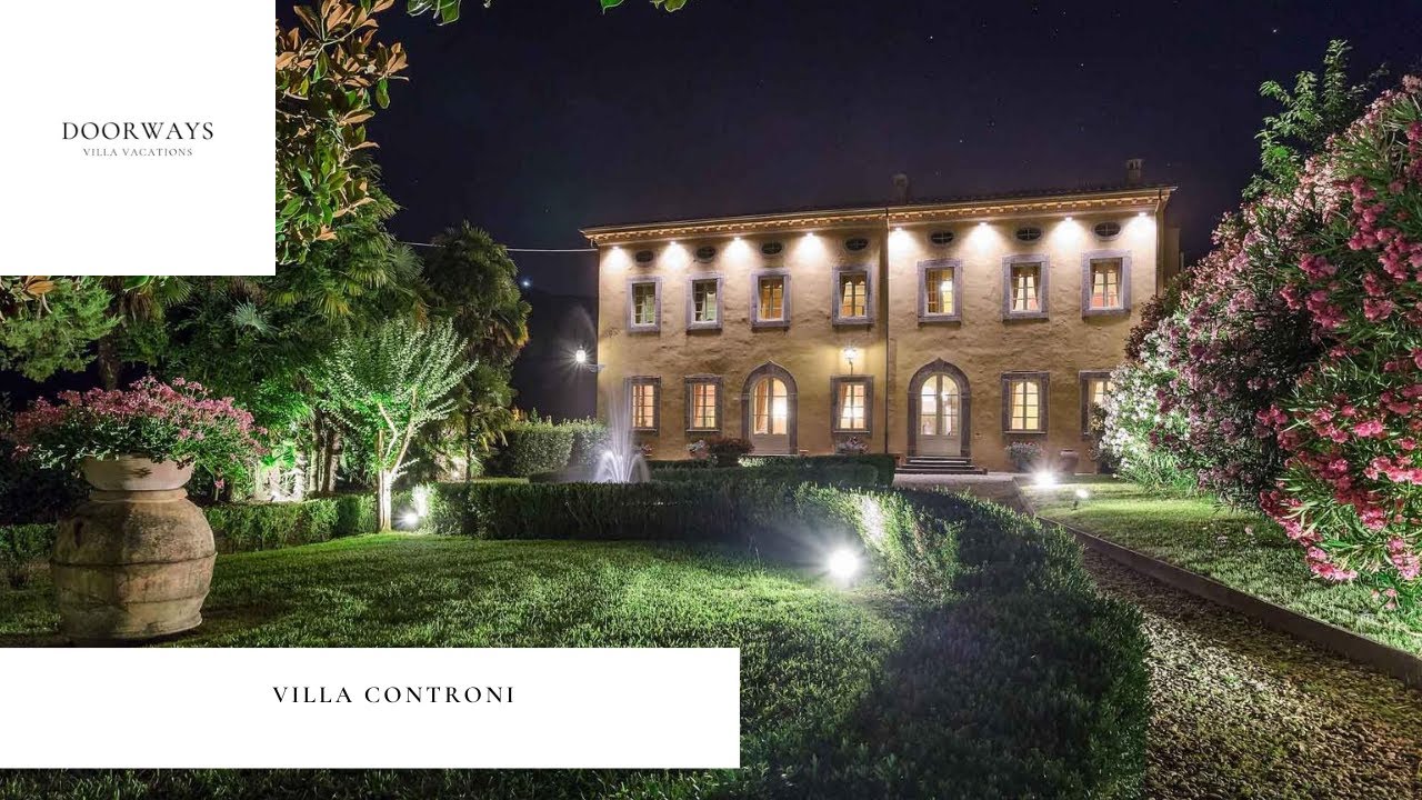 Villa Controni- a luxury vacation rental in Lucca, Tuscany.