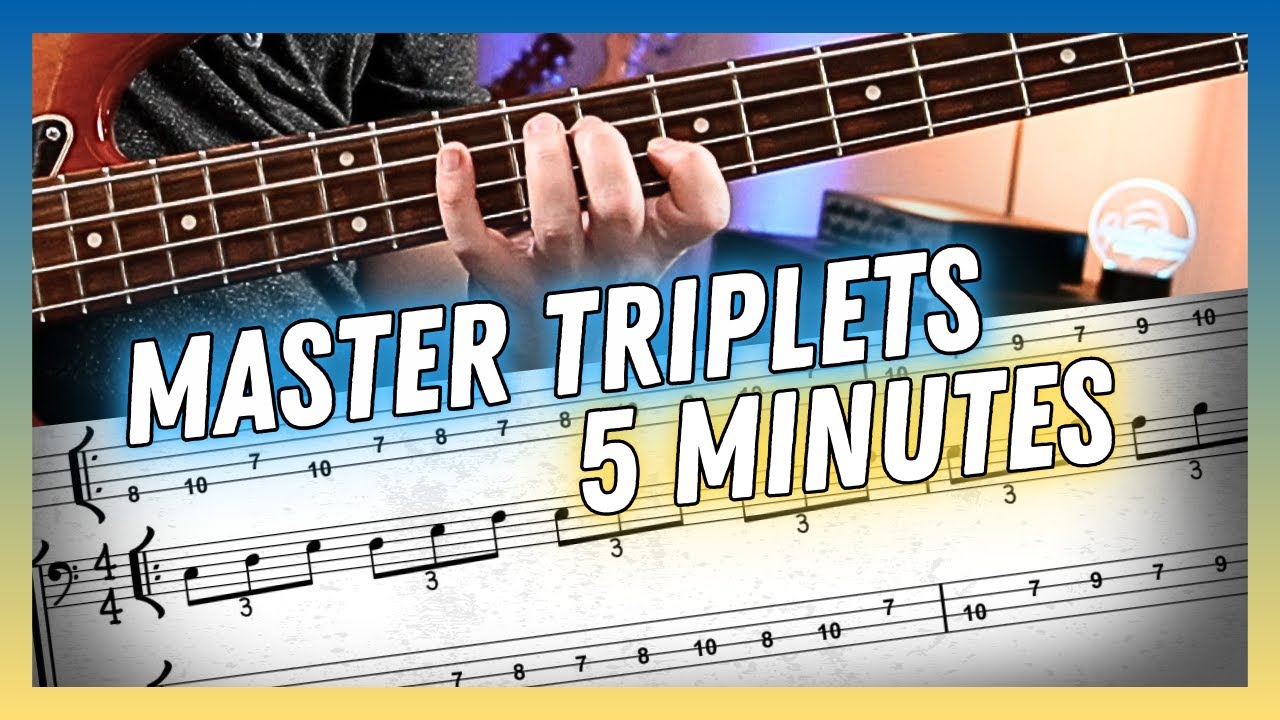 How to Master Triplet Feel on Bass in Just 5 Minutes [FREE PDF] | 5-Minute Bass Drills