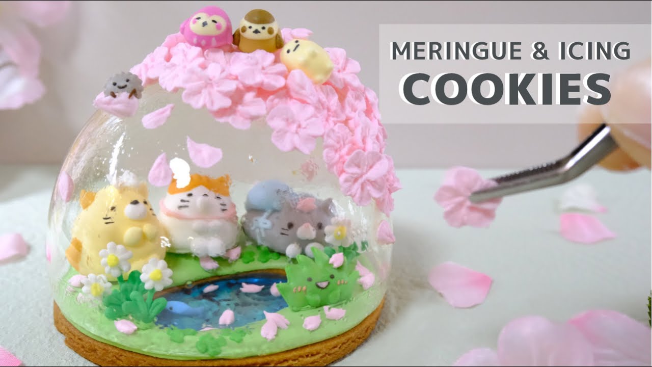 お菓子ですみっコぐらしの桜スノードームを作ってみたよ｜COOKIE & CANDY OF SUMIKKOGURASHI