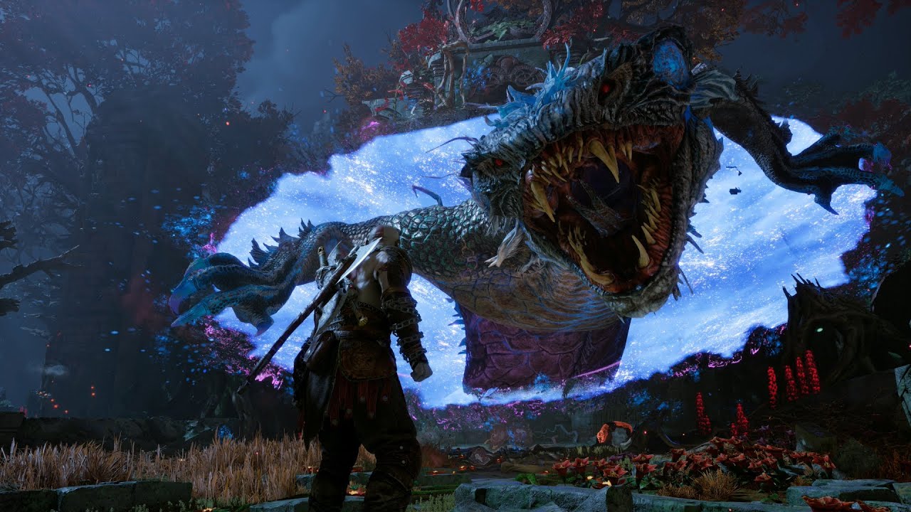 God of War Ragnarök [PS5] - NIDHOGG BOSS FIGHT  - Gameplay [ITA] #11