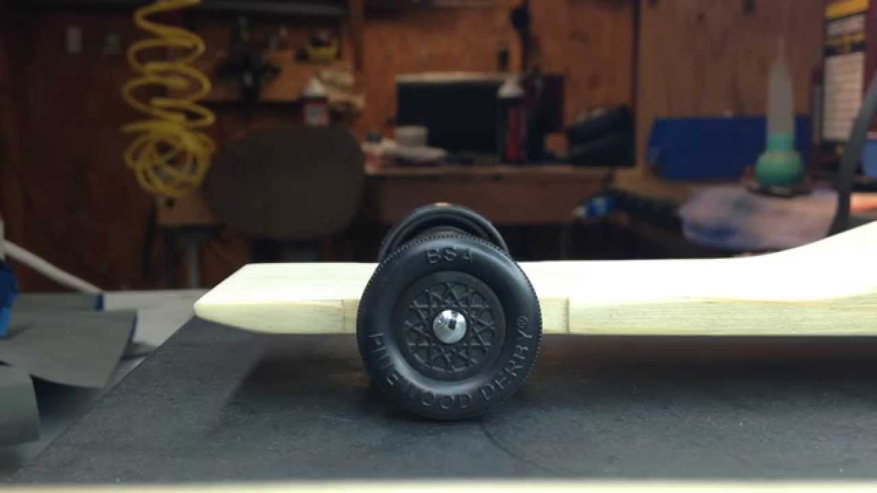 Pinewood derby car tuning - How to tune 4 wheel riding car by Derby Dust