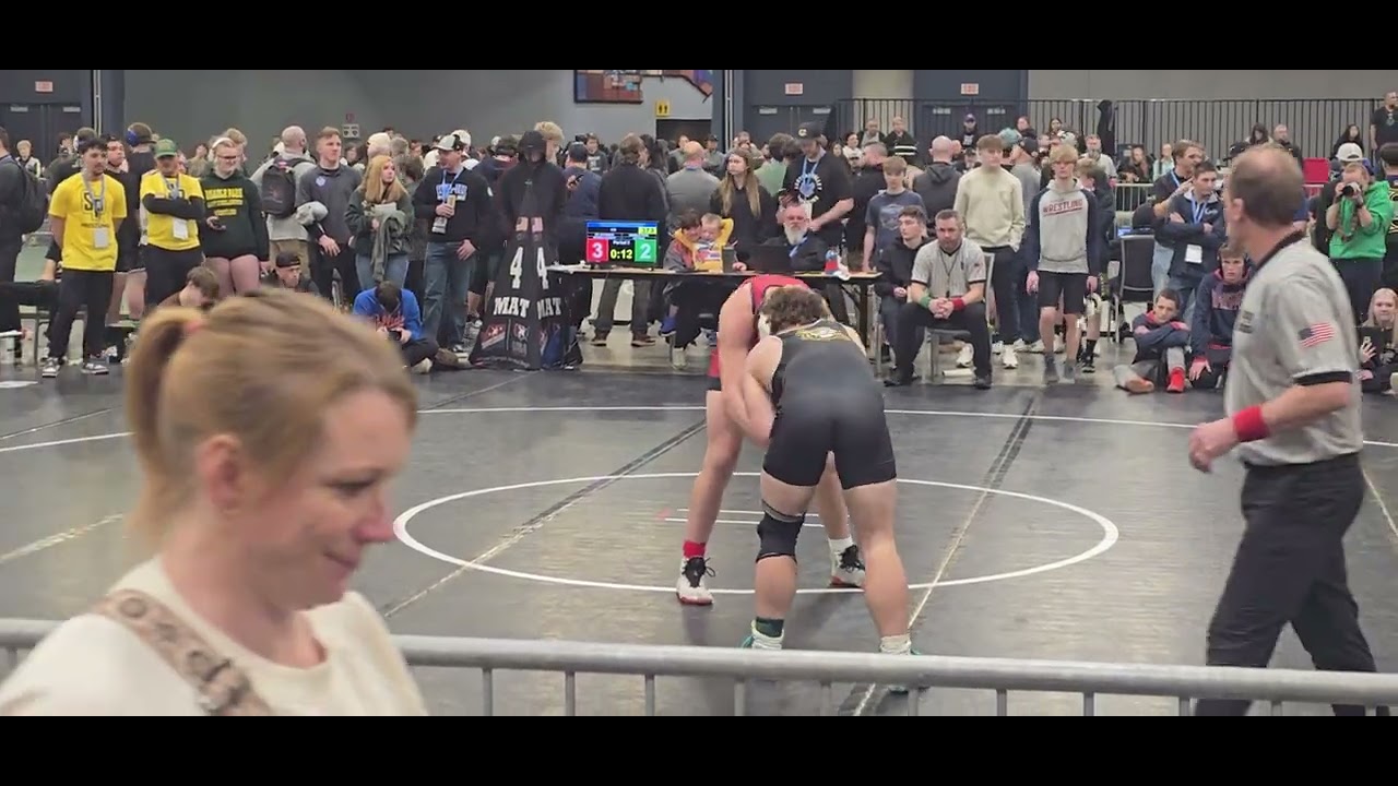 Leo at districts.  Controversial loss.  They didnt give him the takedown points