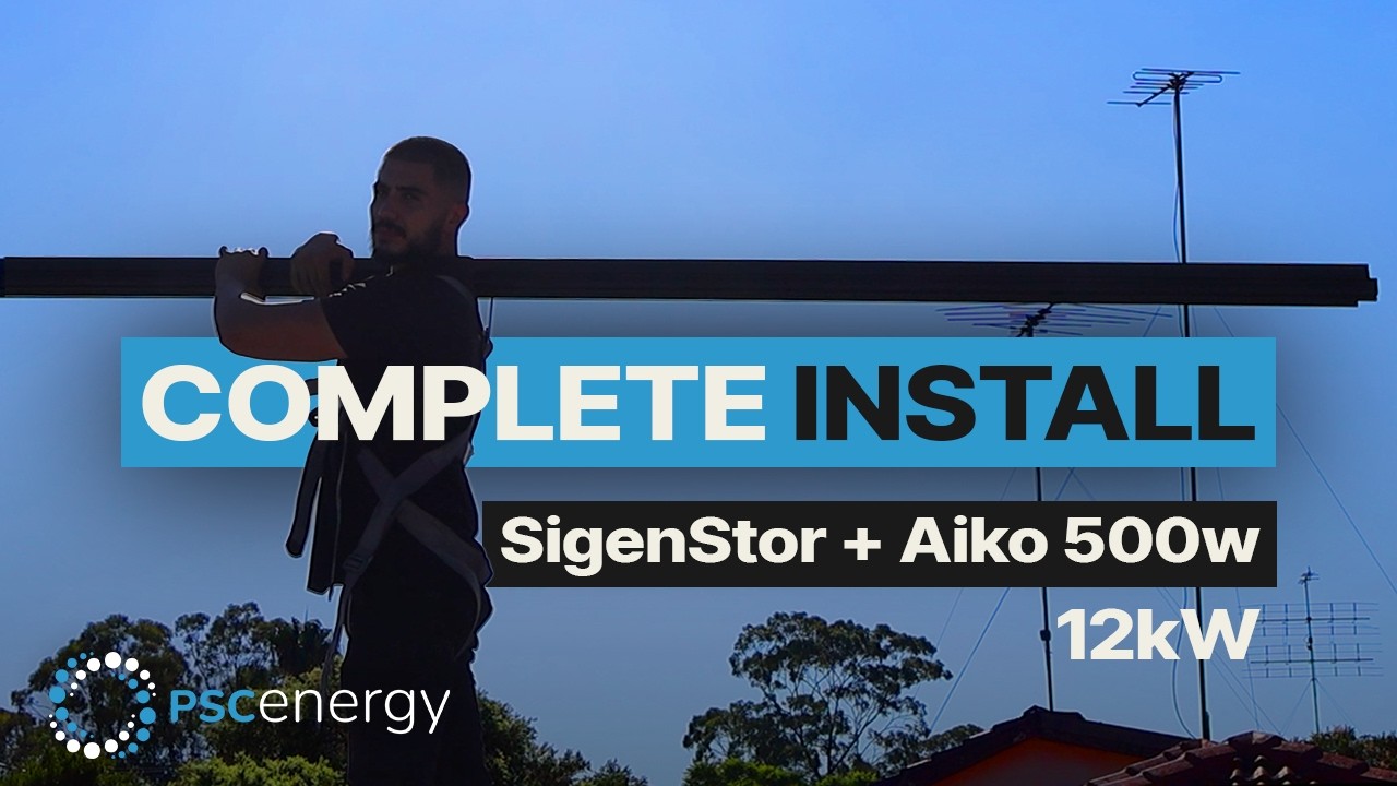 12 kW Solar Panels + 32 kwH Sigenergy SigenStor Battery Complete Install