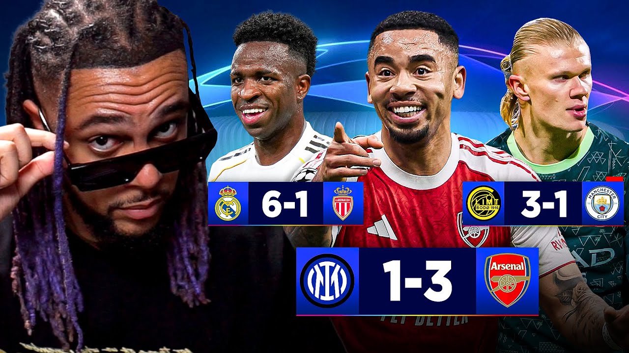 WOW! ARSENAL SLAP INTER 3-1, CITY COLLAPSE 3-1, MADRID ARE BACK! 🔥