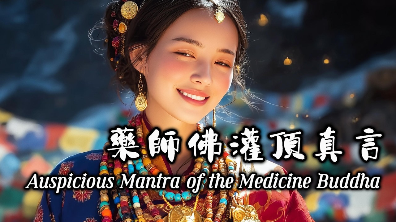 Healing Tibetan Music | Auspicious Mantra of the Medicine Buddha 藥師佛灌頂真言: Relieve illness and pain