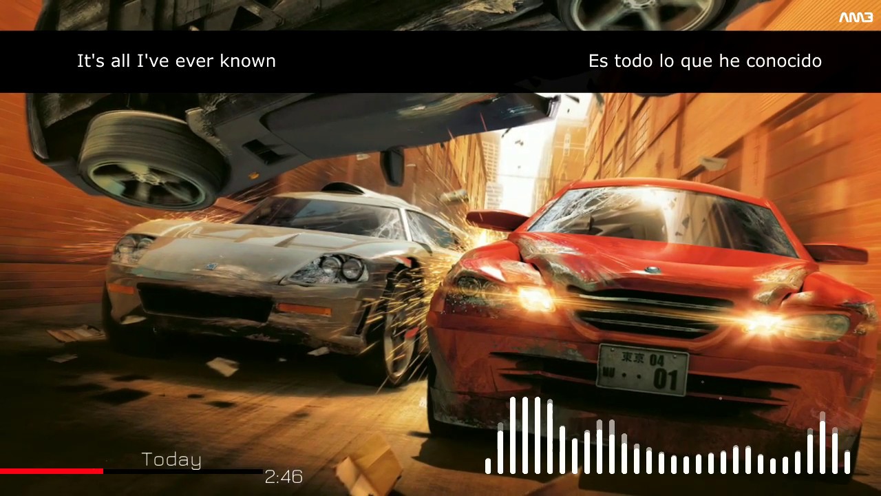 Junkie XL - Today [Letra en Español - Lyrics] (Burnout Revenge Soundtrack #1)