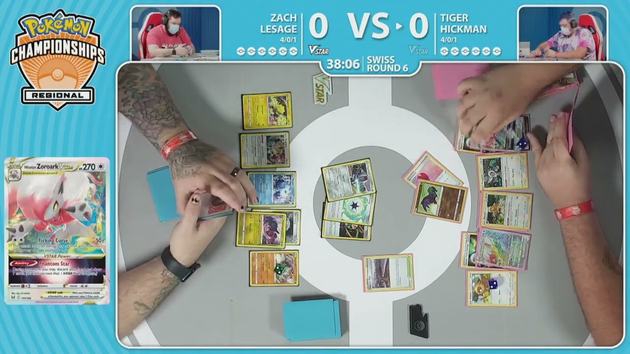 Zach Lesage Vs Tiger Hickman 2023 Pok&eacute;mon Peoria Regionals Swiss R6
