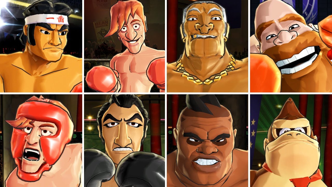 Punch-Out!! Wii HD — все боссы (без урона)