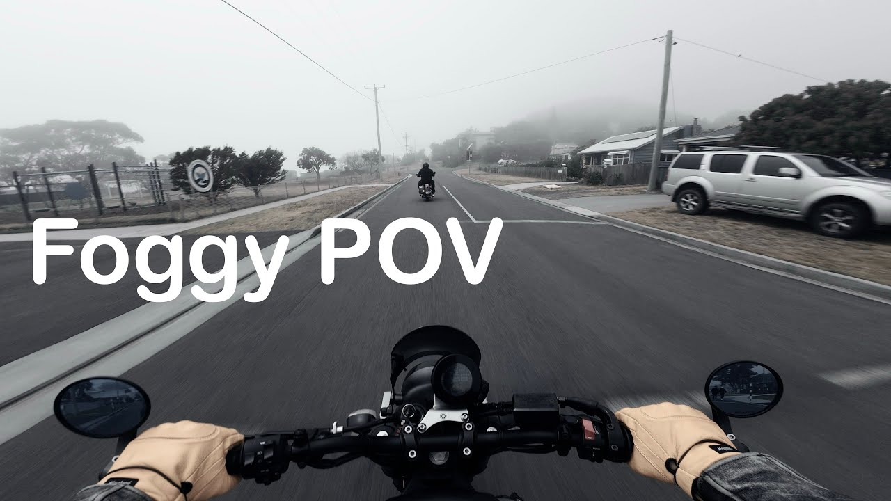 POV Motorcycle Ride | XSR900 | Leaving Foggy Bicheno, Tasmania (No Music)