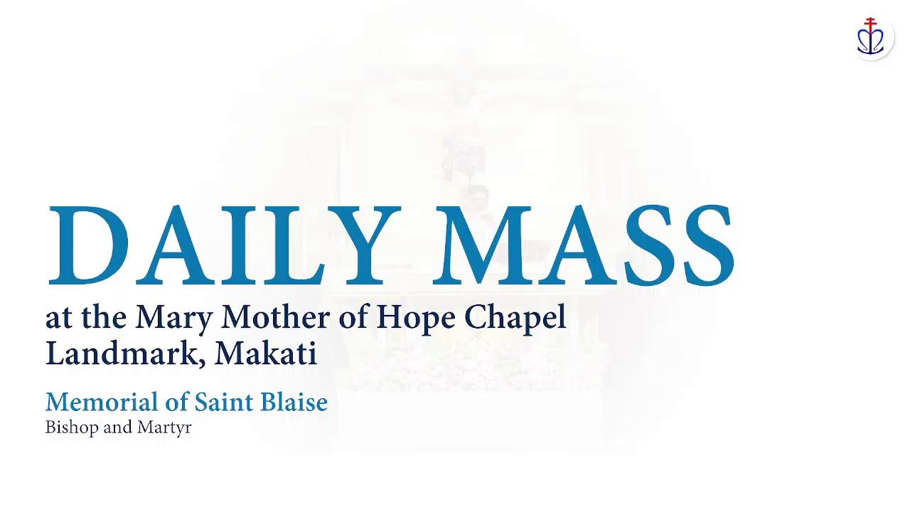 February 3, 2026 | Memorial of Saint Blaise, Bishop and Martyr