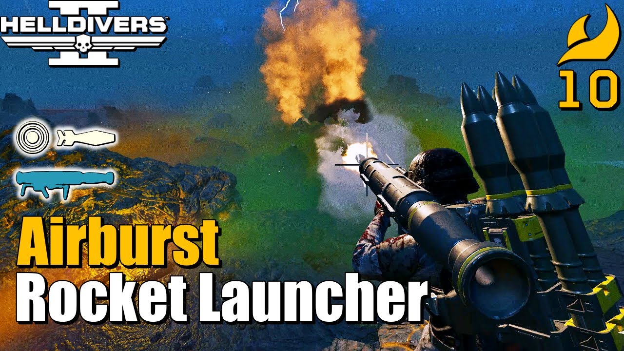 Helldivers 2 | Airburst Rocket Launcher Loadout Gameplay (No commentary, Max difficulty)