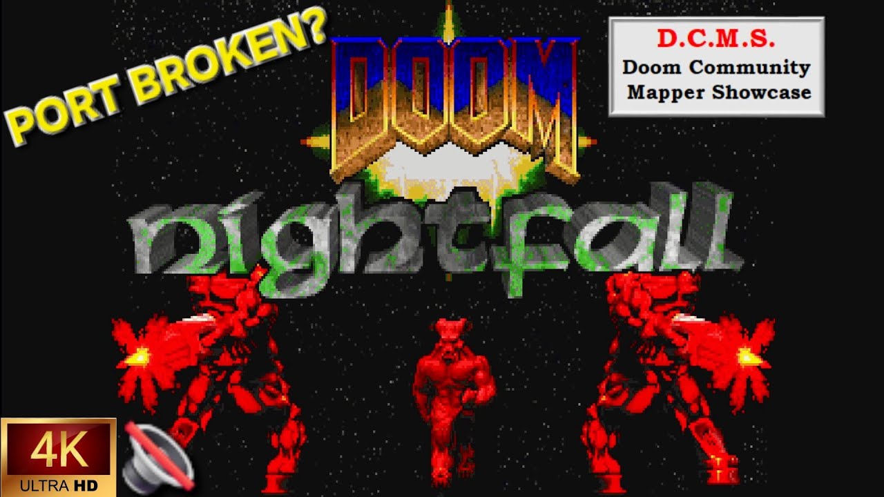 BROKEN AMBUSHES? 🛑 Nightfall (1994) Doom 1 WAD | 4K Master Route