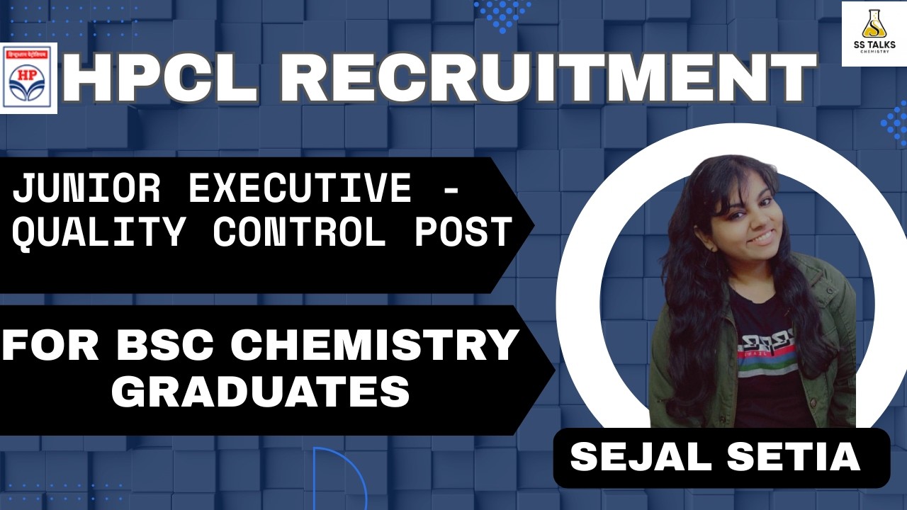 HPCL Recruitment 2026 | Junior Executive &ndash; Quality Control | For BSc Chemistry |  COMPLETE DETAILS