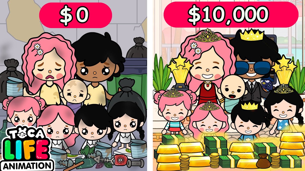 My Family Became Millionaires Overnight | Toca Life World | Toca Animation