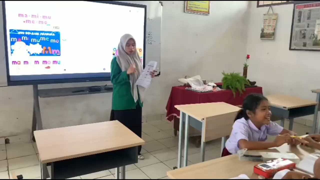 Video Mengajar Kelas 1 SD Mengenal Suku Kata Ma, Mi, Mu, Me, Mo