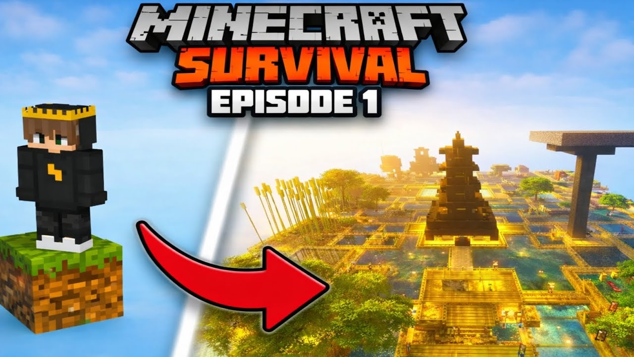 🔥Minecraft one block survival and pe...