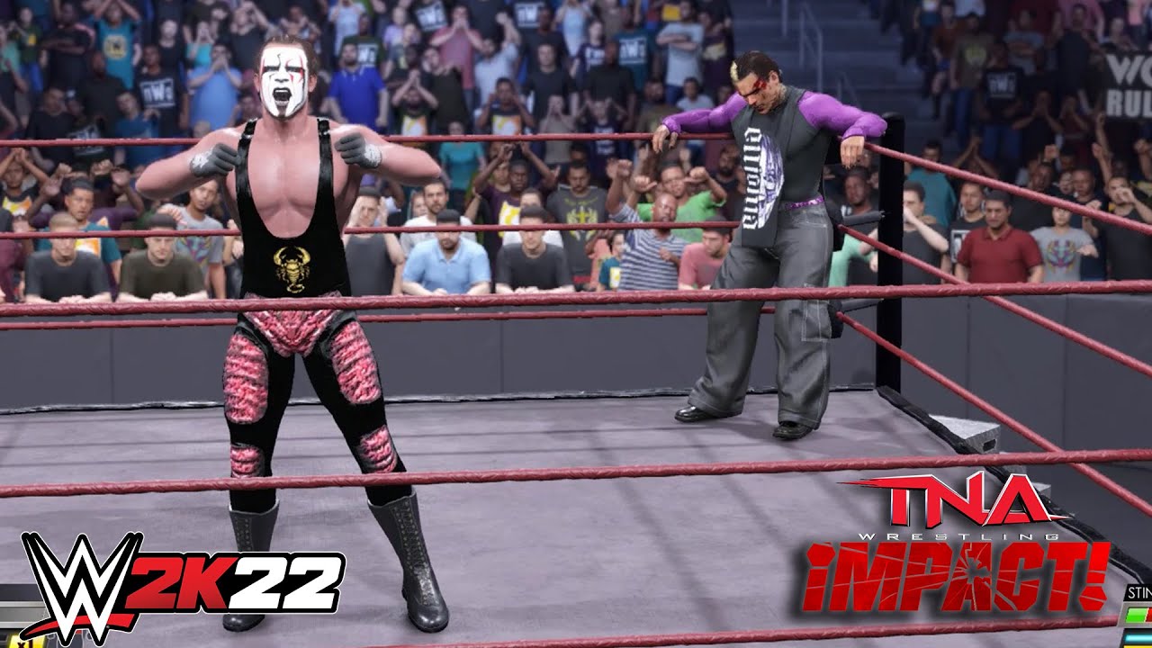 WWE 2K22 - TNA Sting vs Jeff Hardy TNA Impact Arena!