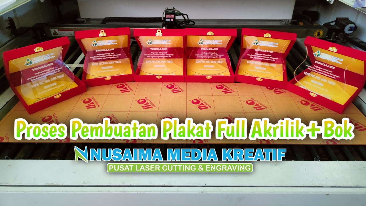 TERBARU CARA MEMBUAT PLAKAT AKRILIK LENGKAP / BIKIN PLAKAT DOUBLE AKRILIK / ACRYLIC TROPHY DIY