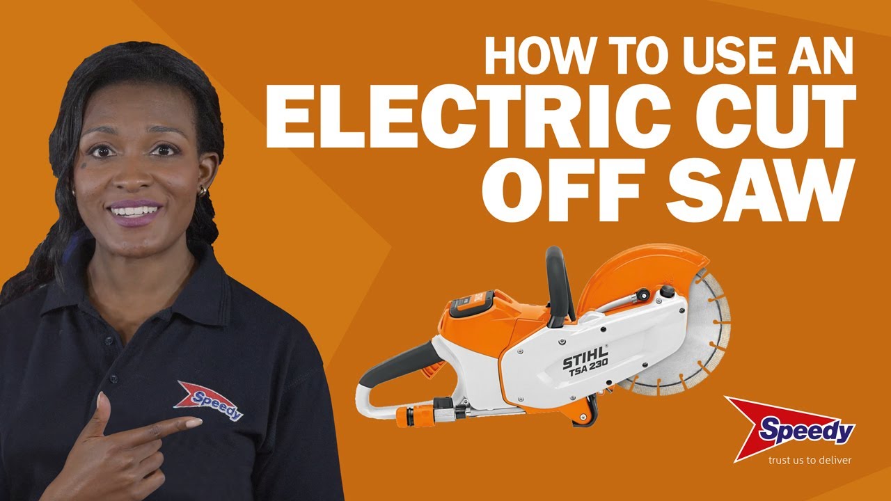 How to use an electric cut-off saw - correctly and safely | Speedy Services