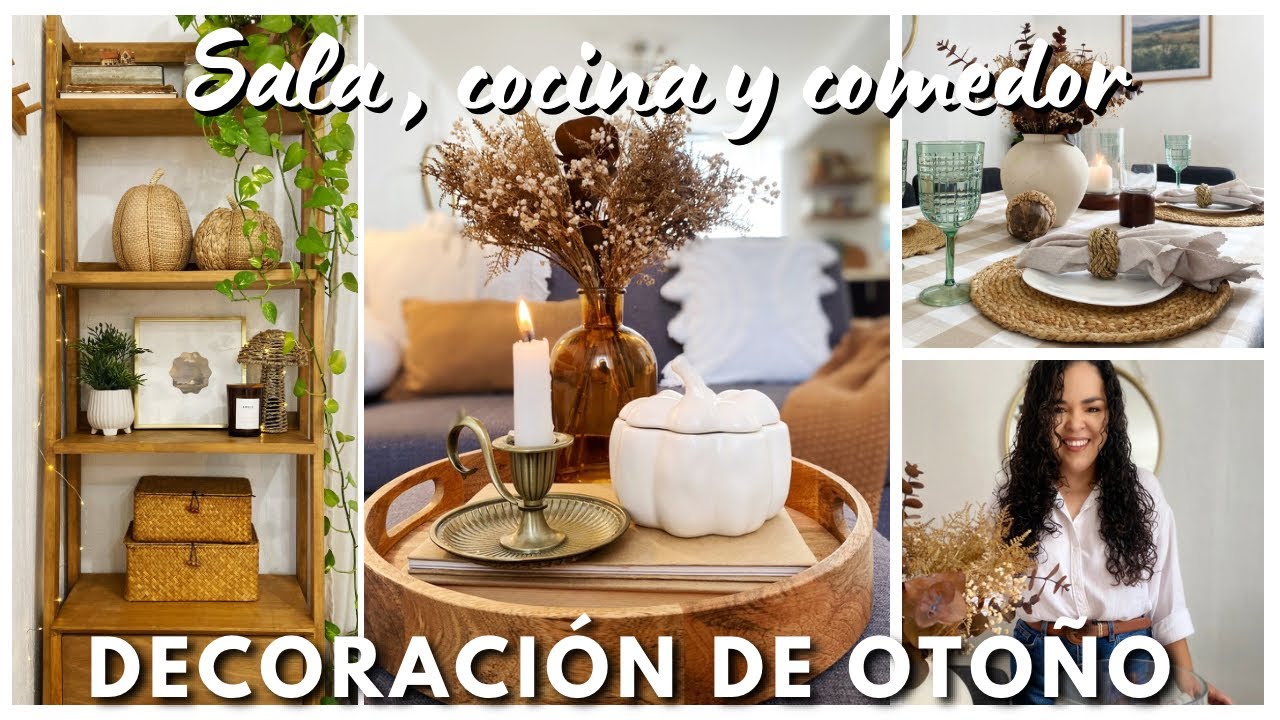 Decora conmigo la sala , comedor y cocina 🌻☕️Decoración de Otoño 2024 Parte 2 + HOGAR