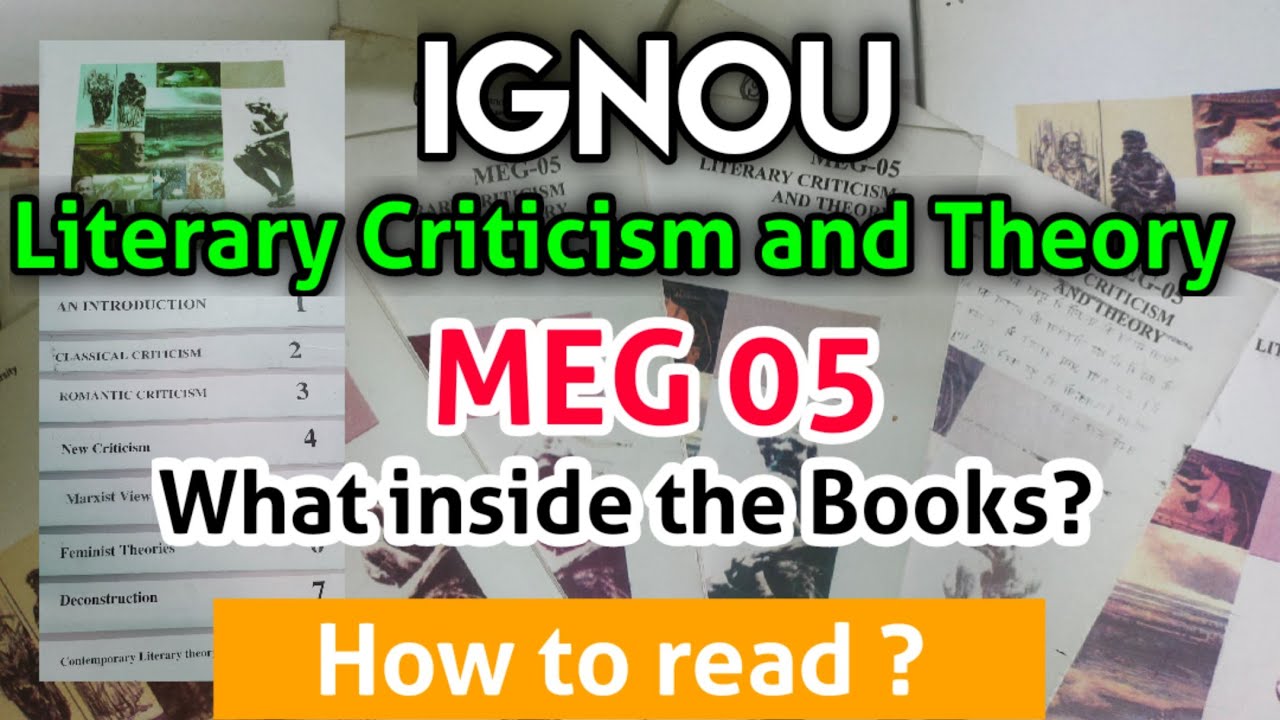 MEG 05 (Day_01):-Syllabus|What is inside the IGNOU/Literary Criticism and Theory