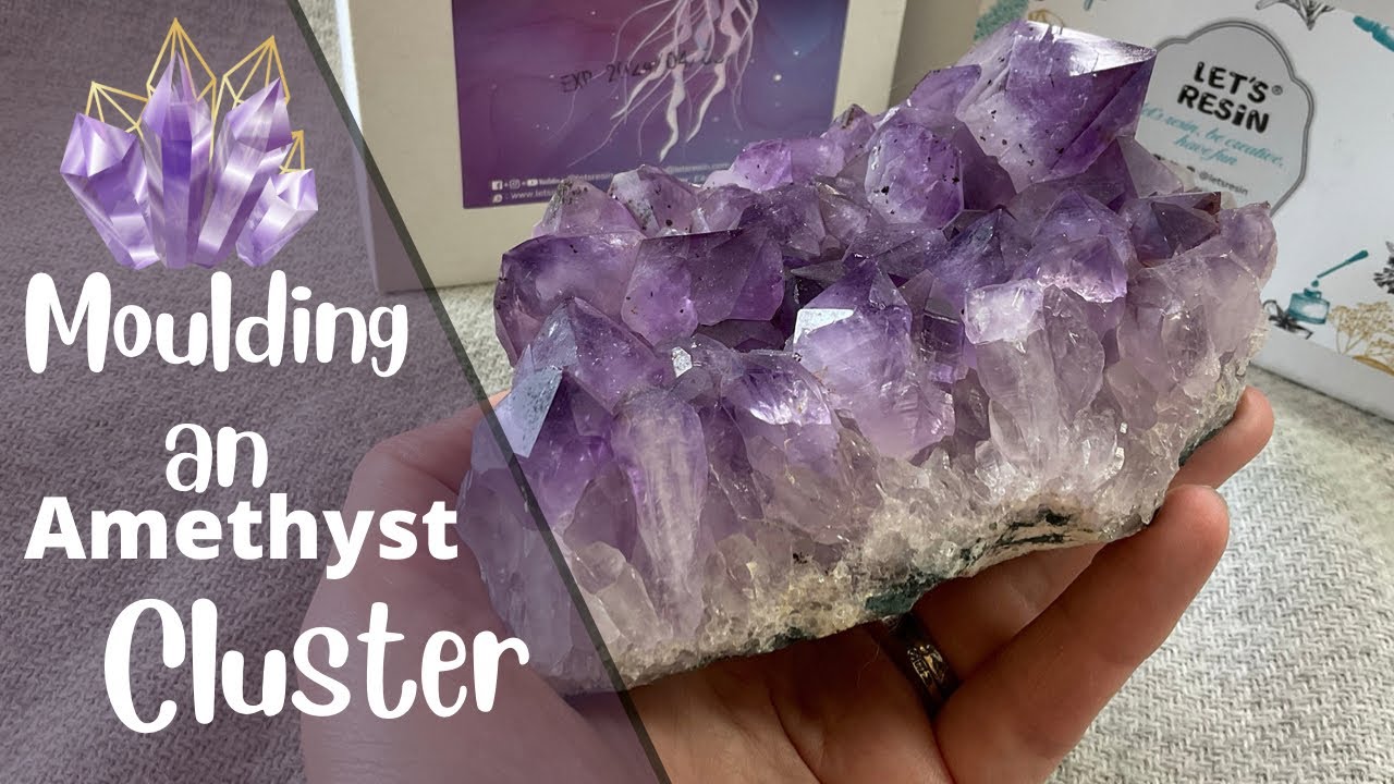 Moulding an Amethyst Cluster With my New Mould Housing