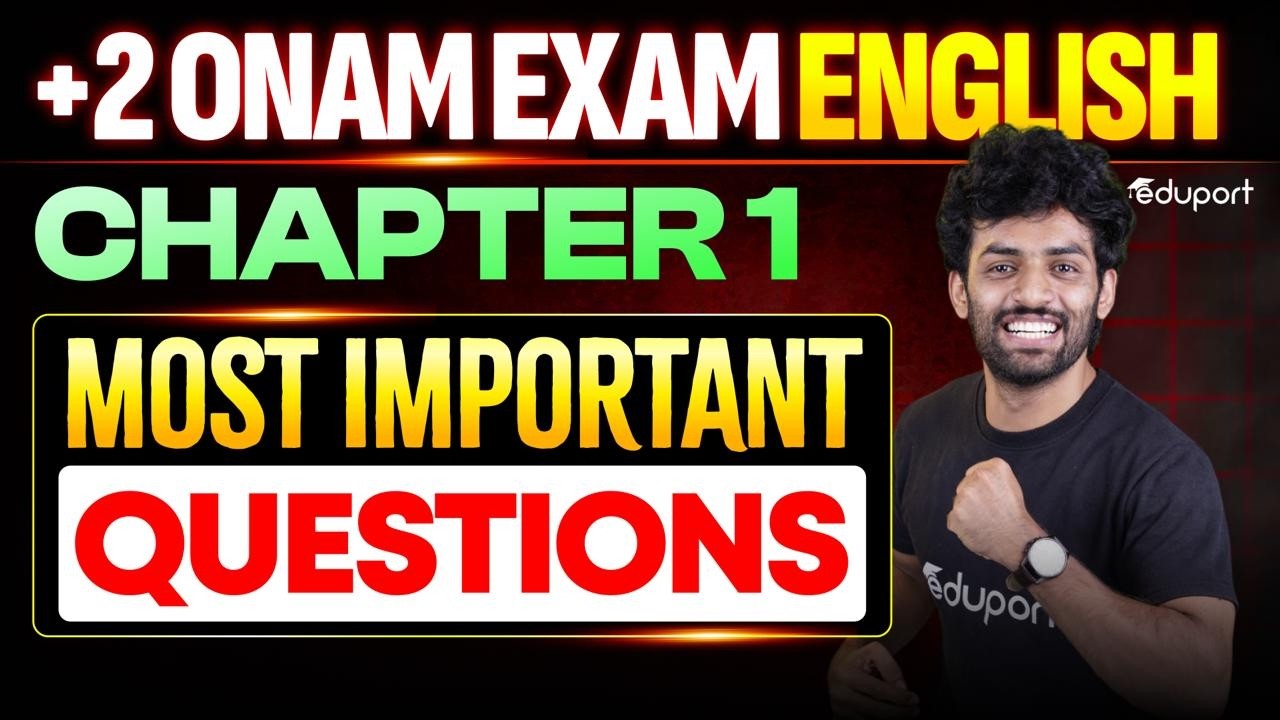 Plus Two Onam Exam | English Chapter 1 Most Important Questions | Commerce | Humanities | Eduport