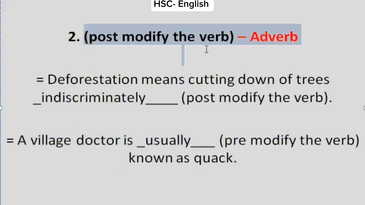 Modifiers শর্টকাট পদ্ধতিতে! HSC English grammar || এক ক্লাসেই কমপ্লিট সমাধান 