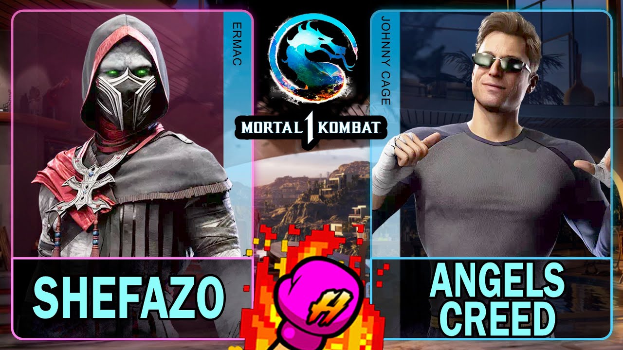 MK1 Shefazo (ERMAC) VS Angels Creed (JOHNNY CAGE)🥊Mortal Kombat 1🥊4K 60ᶠᵖˢ
