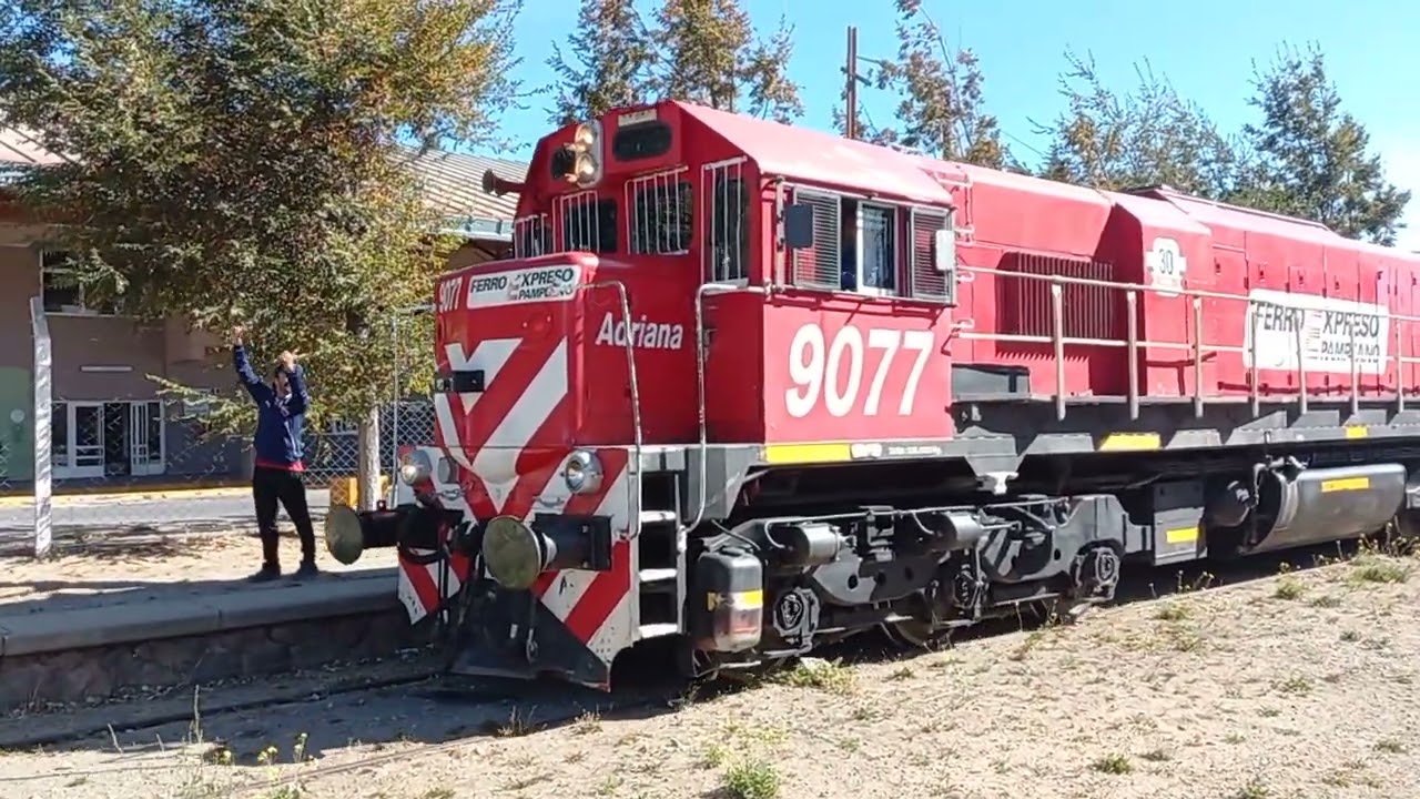 no es un avión ✈️ pero es un tren tan lindo el tren patagonico al mando la GT22 9077