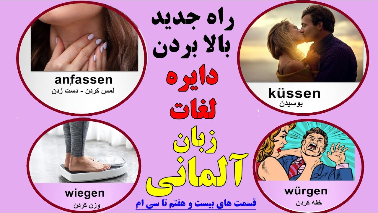افزایش دایره لغات زبان آلمانی ب صورت کاملا آسان و تصویری با تلفظ صحیح