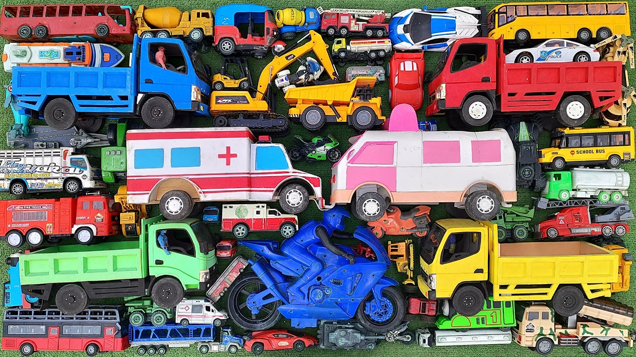 Mobil Mobilan Truk Oleng, Mobil Balap, Excavator, Mobil Truk Molen, Truk Pasir, Mobil Roket, Pesawat