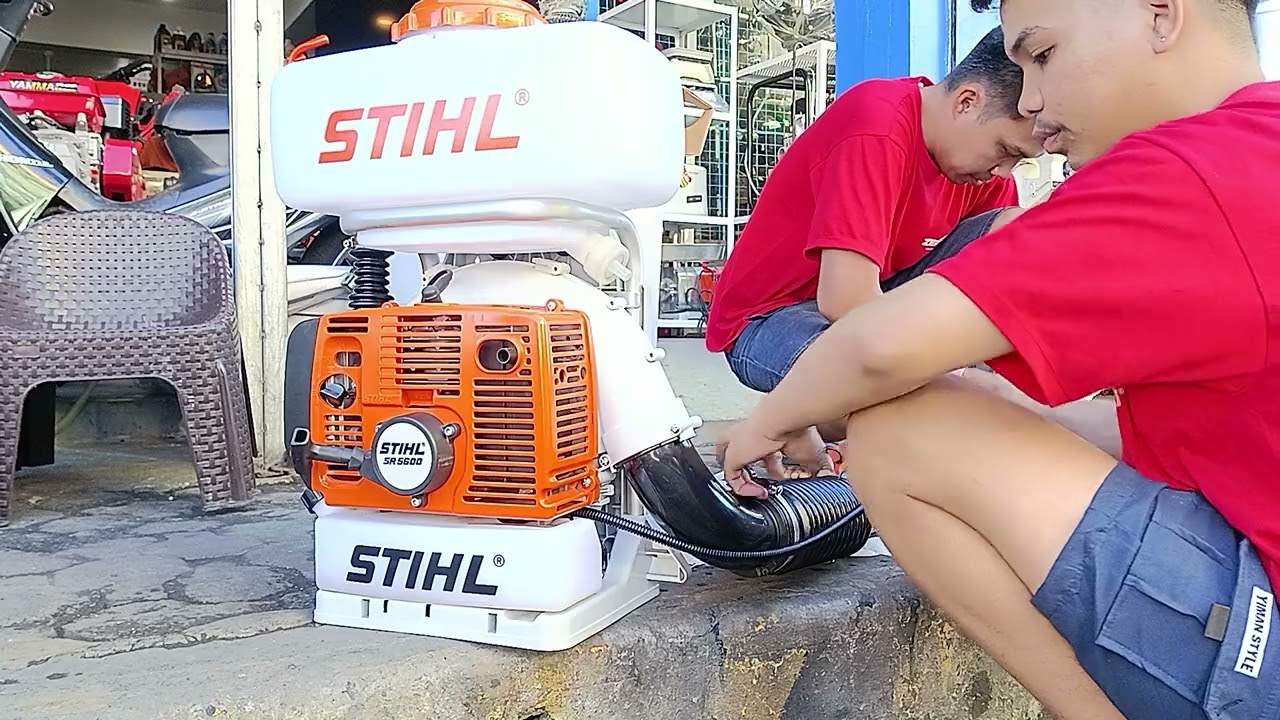 Stihl mist blower model SR5600 #stihl #stihlmistblower#farm #farming