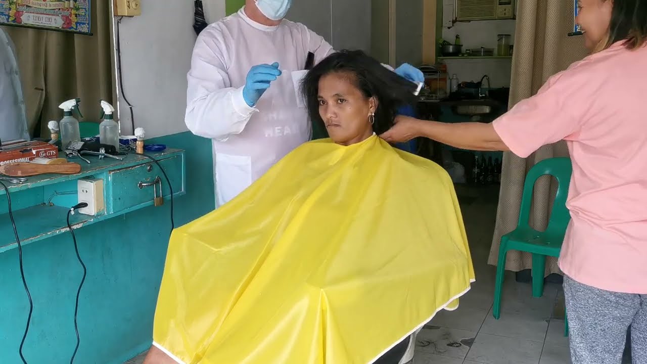 Girl punished to head shave FULL VIDEO✂️